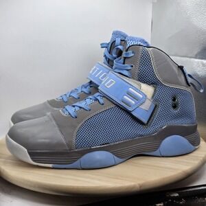EKTIO Basketball Grey/Blue Men's Shoes Anti Ankle Sprain SIZE 14 - RARE